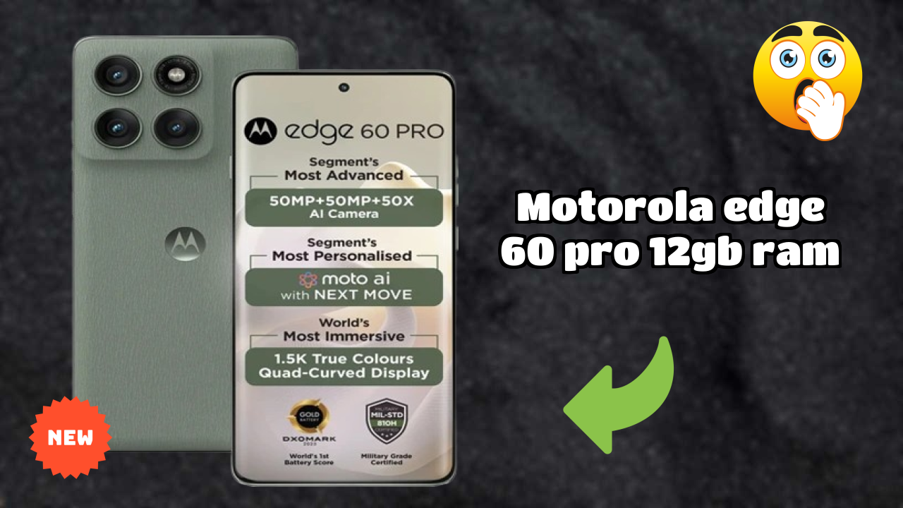 Motorola Edge 60 Pro 12GB RAM Gaming Performance with MediaTek Dimensity 8350 Extreme Edition Processor