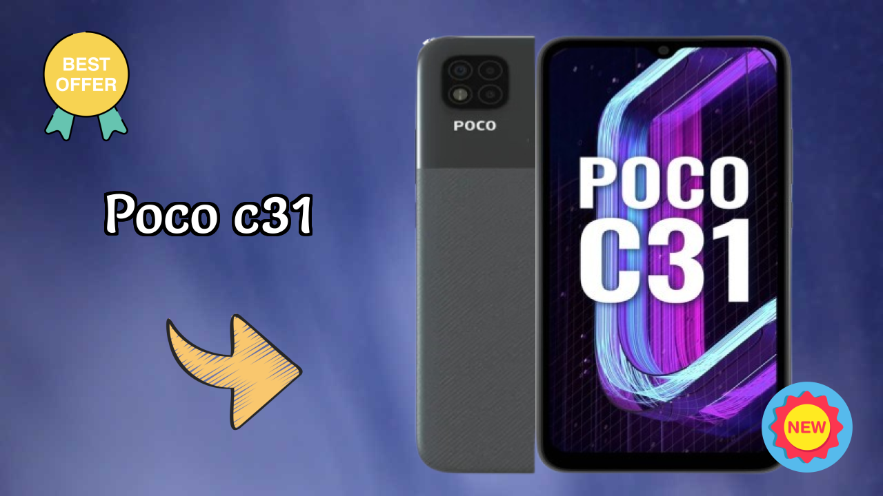 POCO C31 Display Review: 6.53 Inches (16.59 Cm) Screen Quality Test