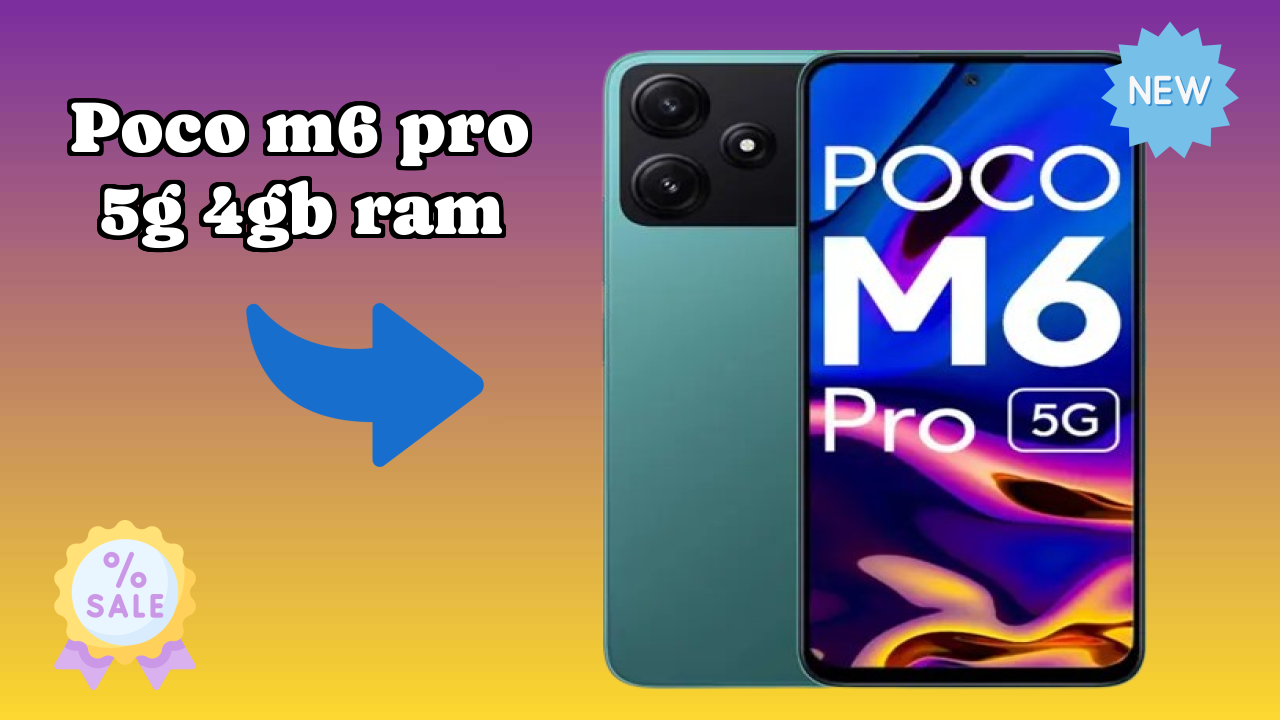 POCO M6 Pro 5G 4GB RAM at ₹10,999 - Best Features & Specifications